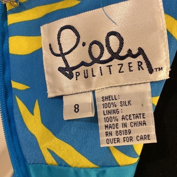 LILLY Pulitzer silk dress size 8 NWOT - Picture 4 of 4